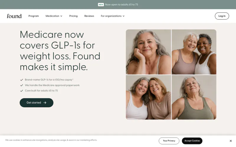 Found website screenshot