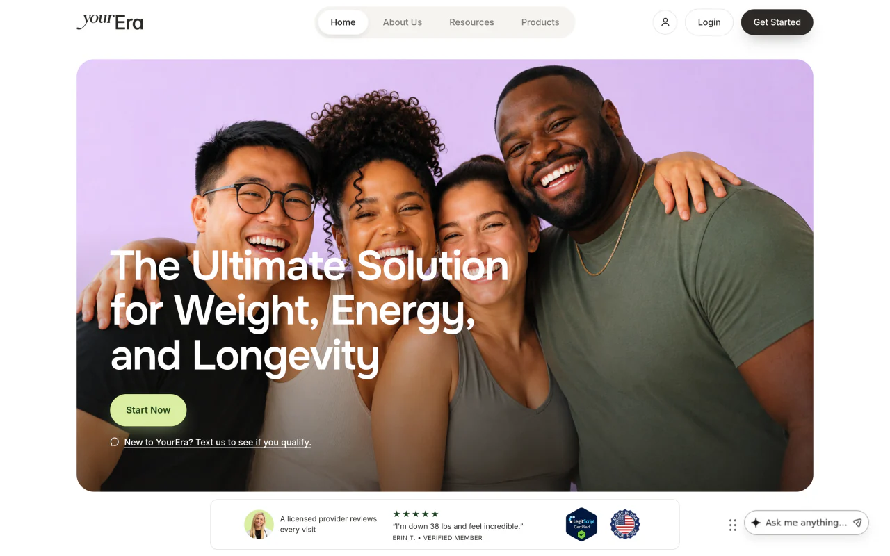 YourEra homepage