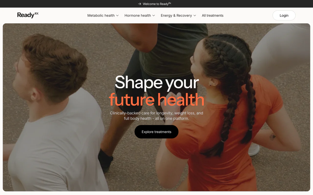 ReadyRx website